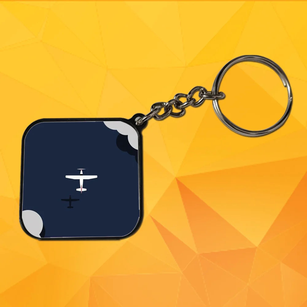 War Plane - Keychain With Black Border (Pack Of 2)