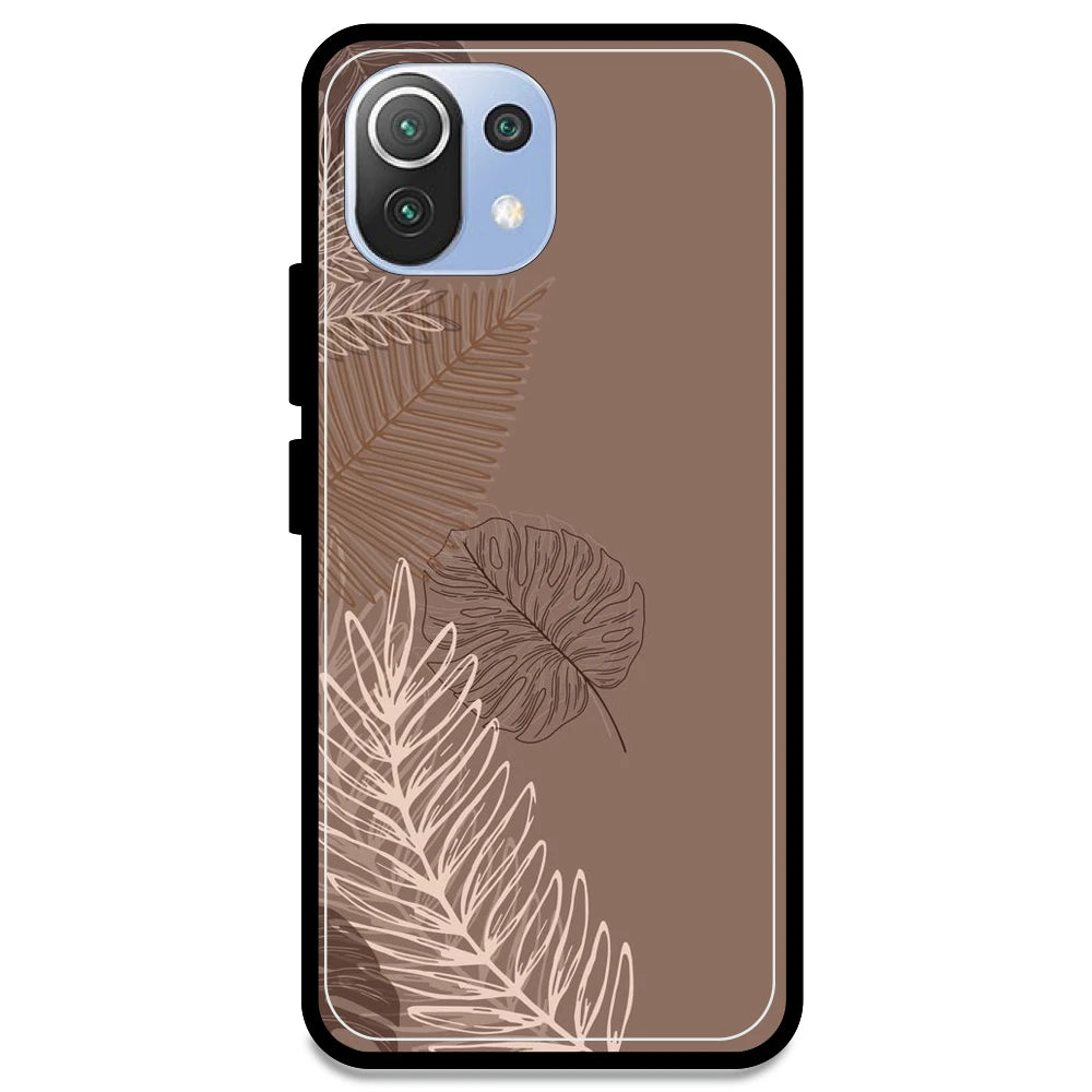 Brown Leaves - Armor Case For Redmi Models Redmi Note 11 Lite