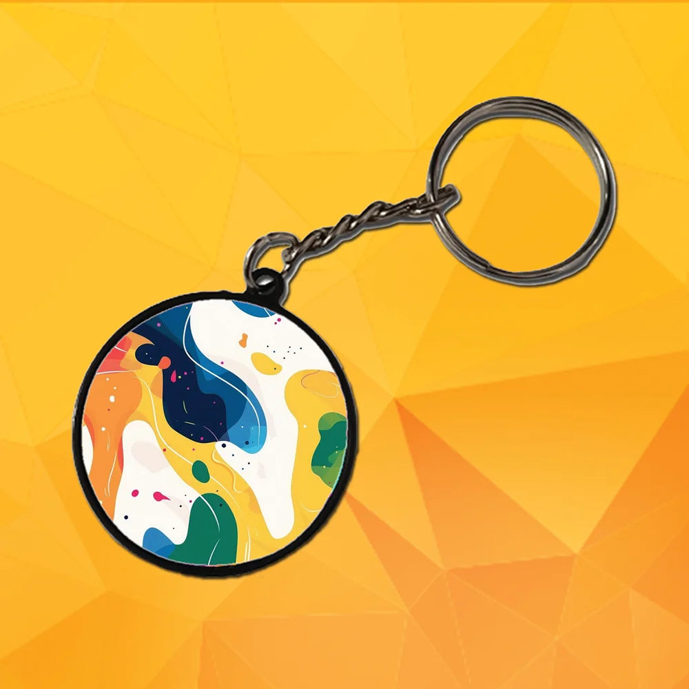 Morning Hues - Keychain With Black Border (Pack Of 2)