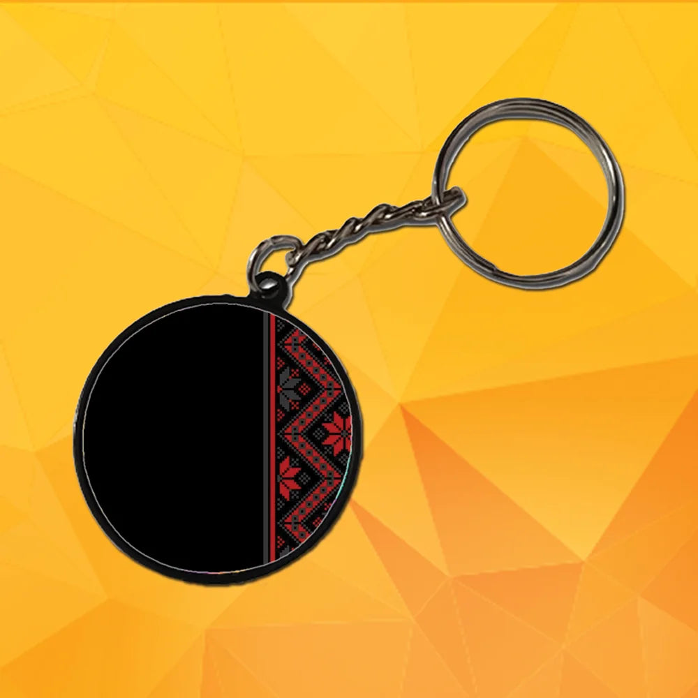 Mandala - Keychain With Black Border (Pack Of 2)