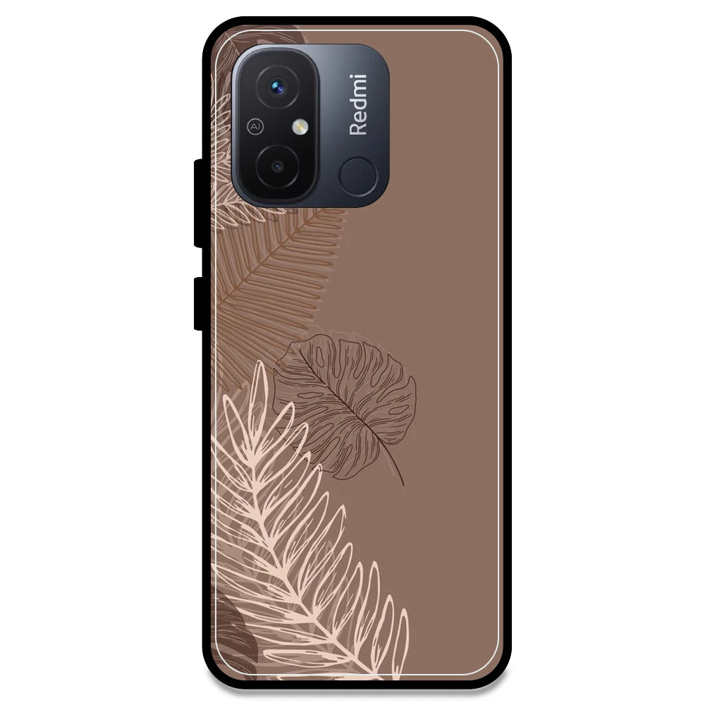 Brown Leaves - Armor Case For Redmi Models Redmi 12C