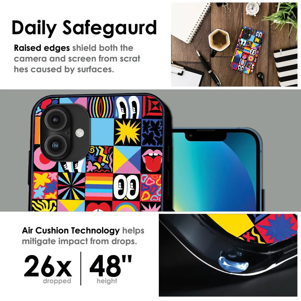 'Funky Fresh - Glossy Metal Silicone Case For Apple iPhone Infographic