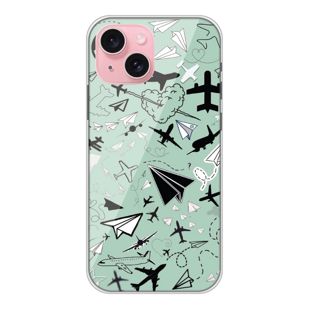 Planes - Silicone Case For Apple iPhone Models Apple iPhone 15 Plus