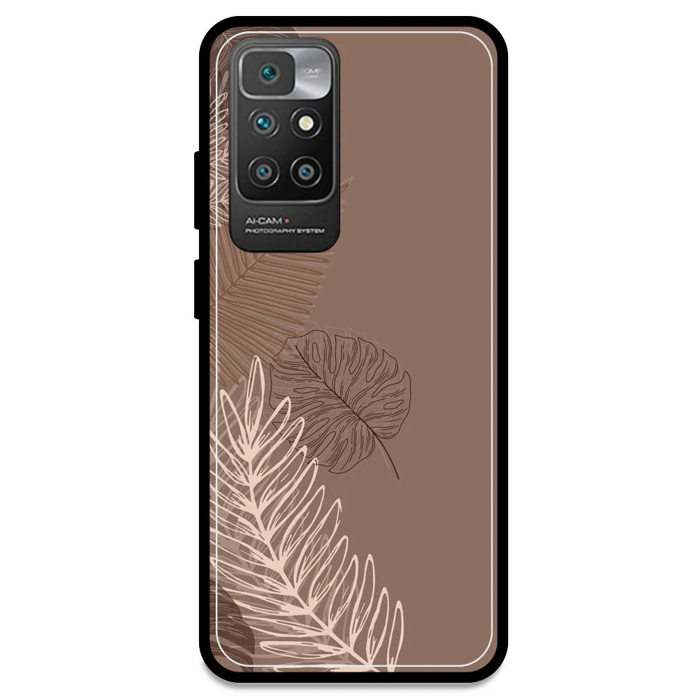 Brown Leaves - Armor Case For Redmi Models Redmi Note 10 Prime