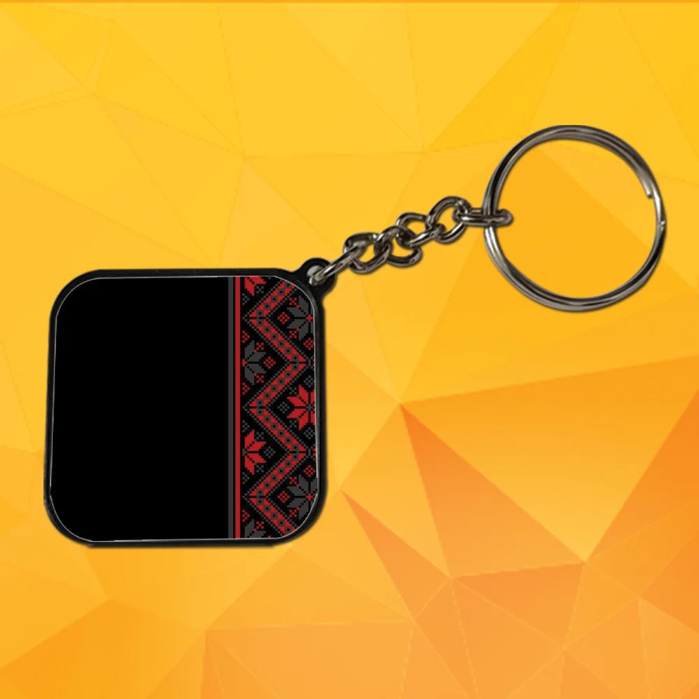 Mandala - Keychain With Black Border (Pack Of 2)