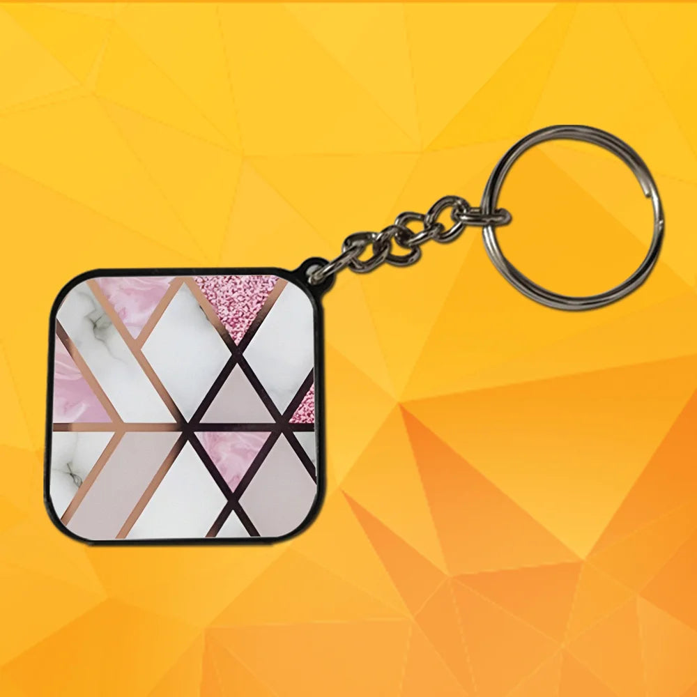 The Golden Lines - Keychain With Black Border (Pack Of 2)