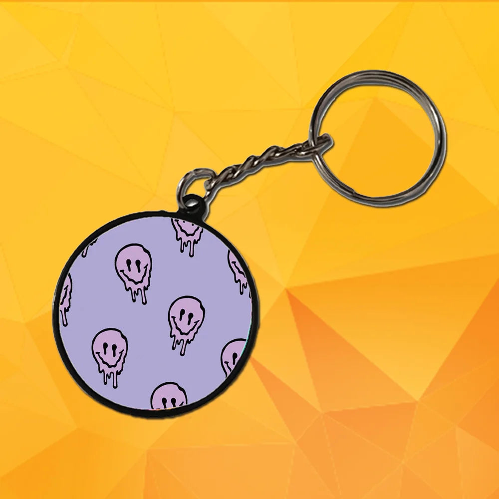 Funny Ghost - Keychain With Black Border (Pack Of 2)
