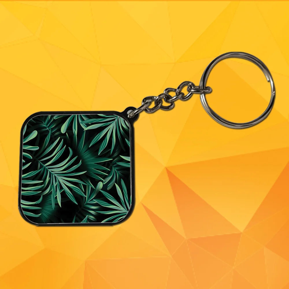 Green - Keychain With Black Border (Pack Of 2)