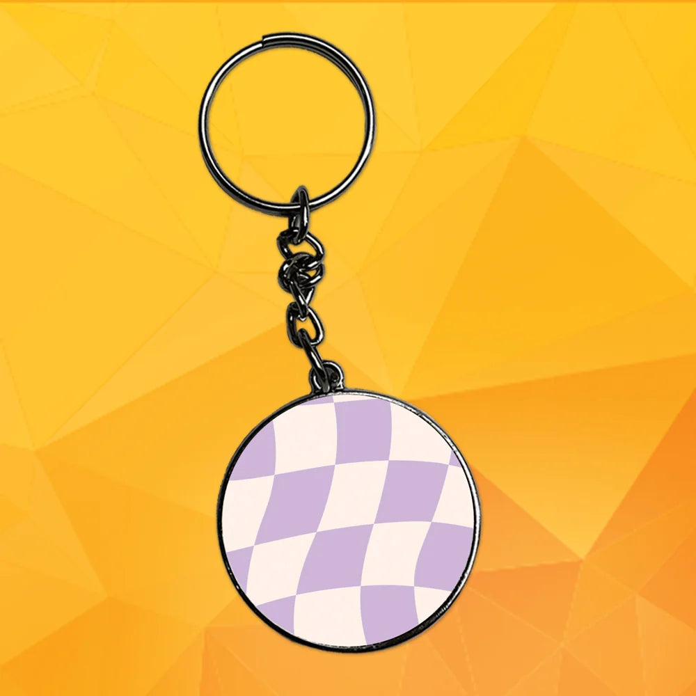 Chess - Keychain With Silver Border (Pack Of 2)