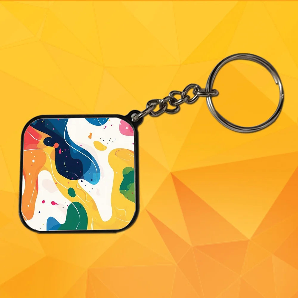 Morning Hues - Keychain With Black Border (Pack Of 2)