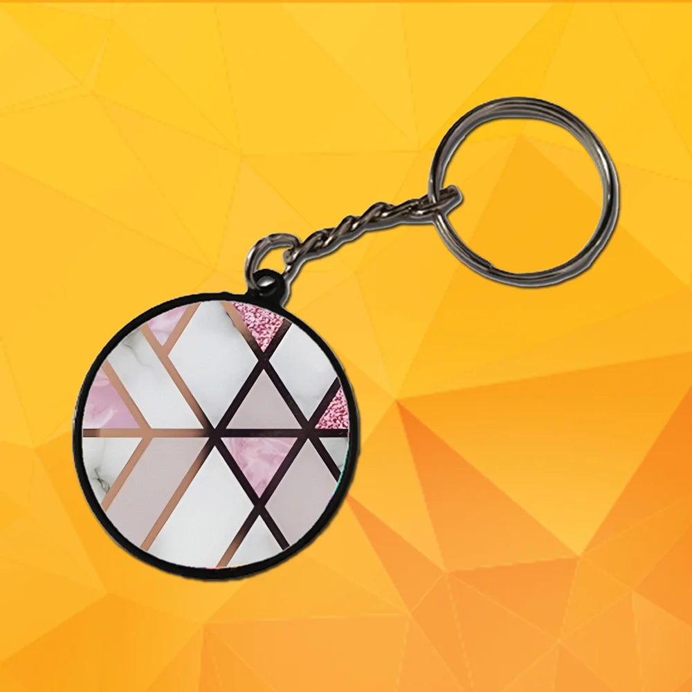 The Golden Lines - Keychain With Black Border (Pack Of 2)