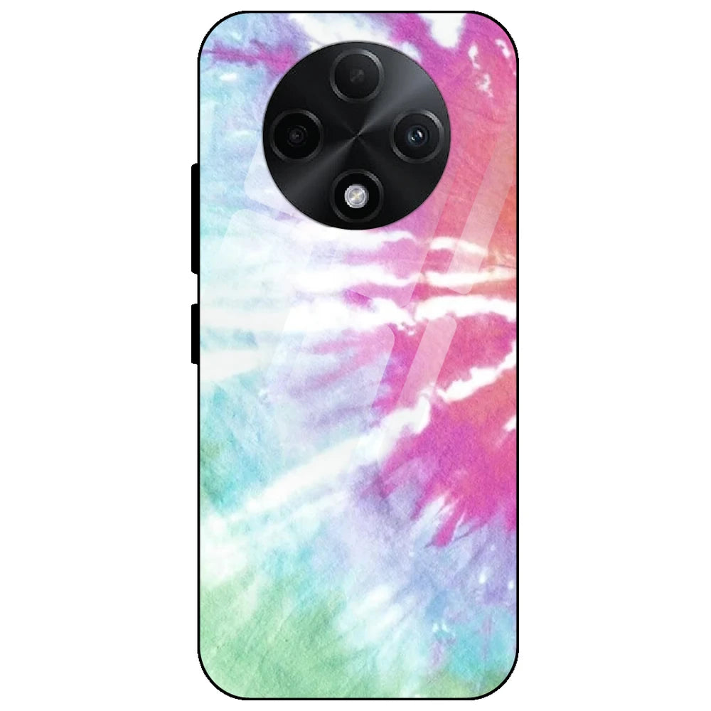 3 Color Splash Tie Dye - Glass Case for Oppo F27 Pro Plus