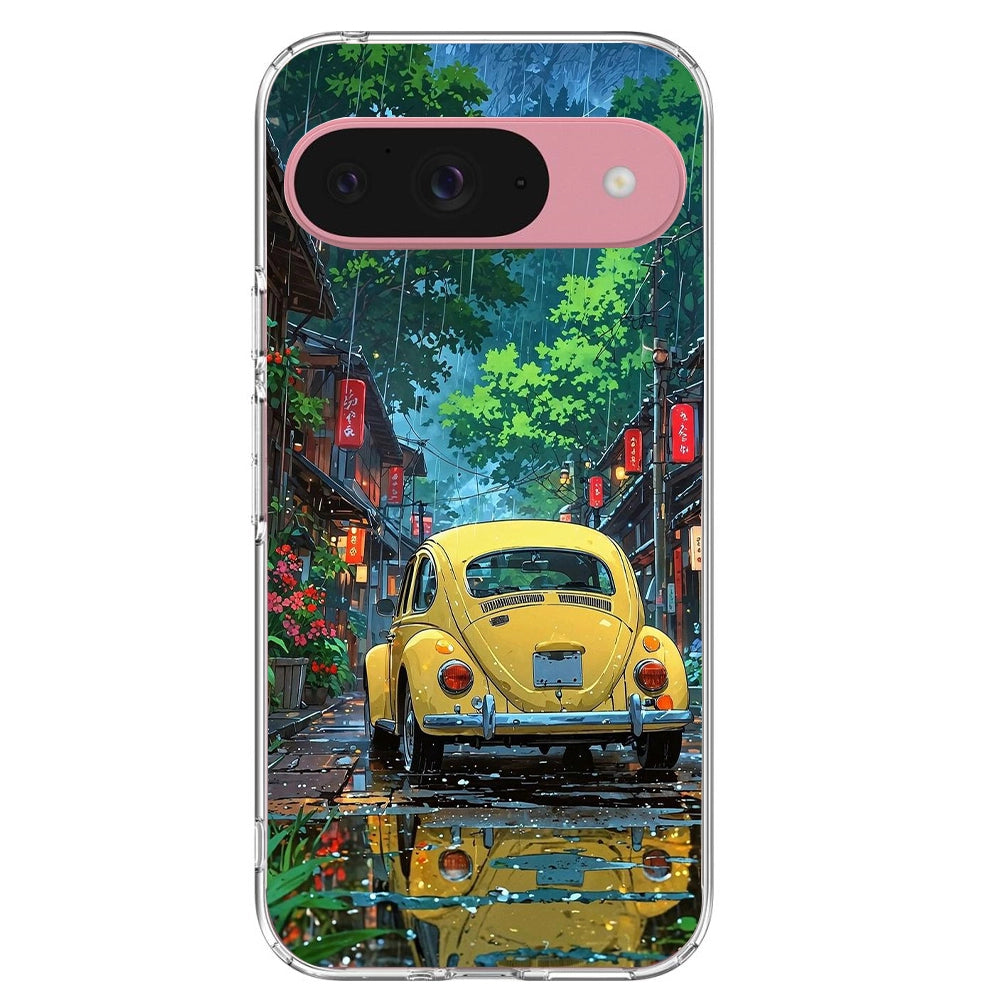 Yellow Bettle - Printed Silicone Case For Google Pixel Infographic