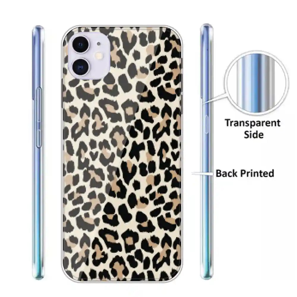 Leopard Print - Printed Silicone Case For Apple iPhone Infographic