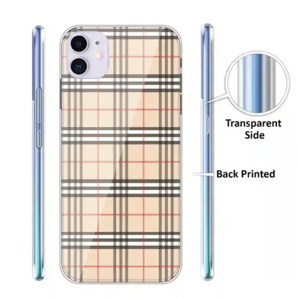 Yellow Checks - Printed Silicone Case For Apple iPhone Infographic