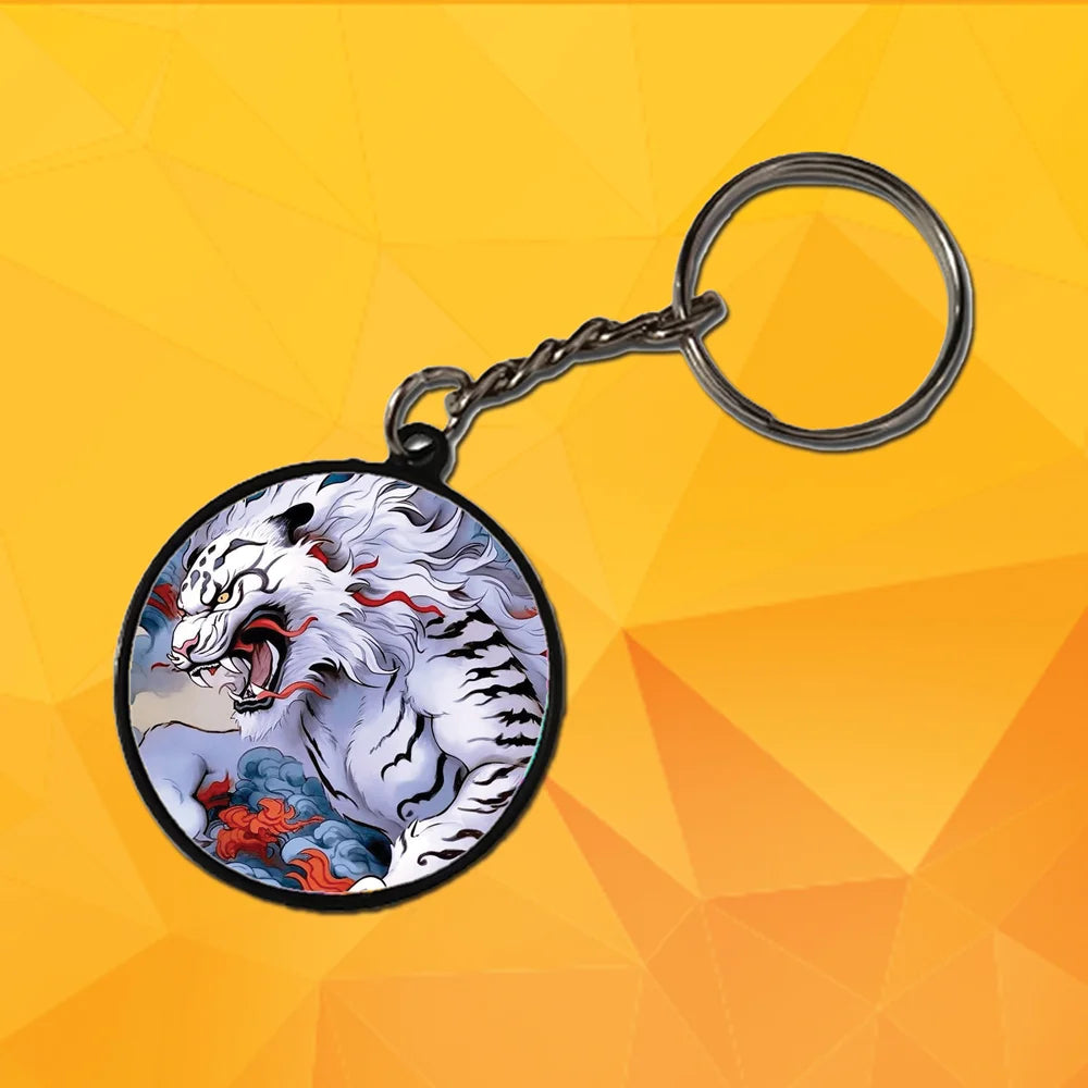 Warriors - A Combo Of 4 Black Border Keychains