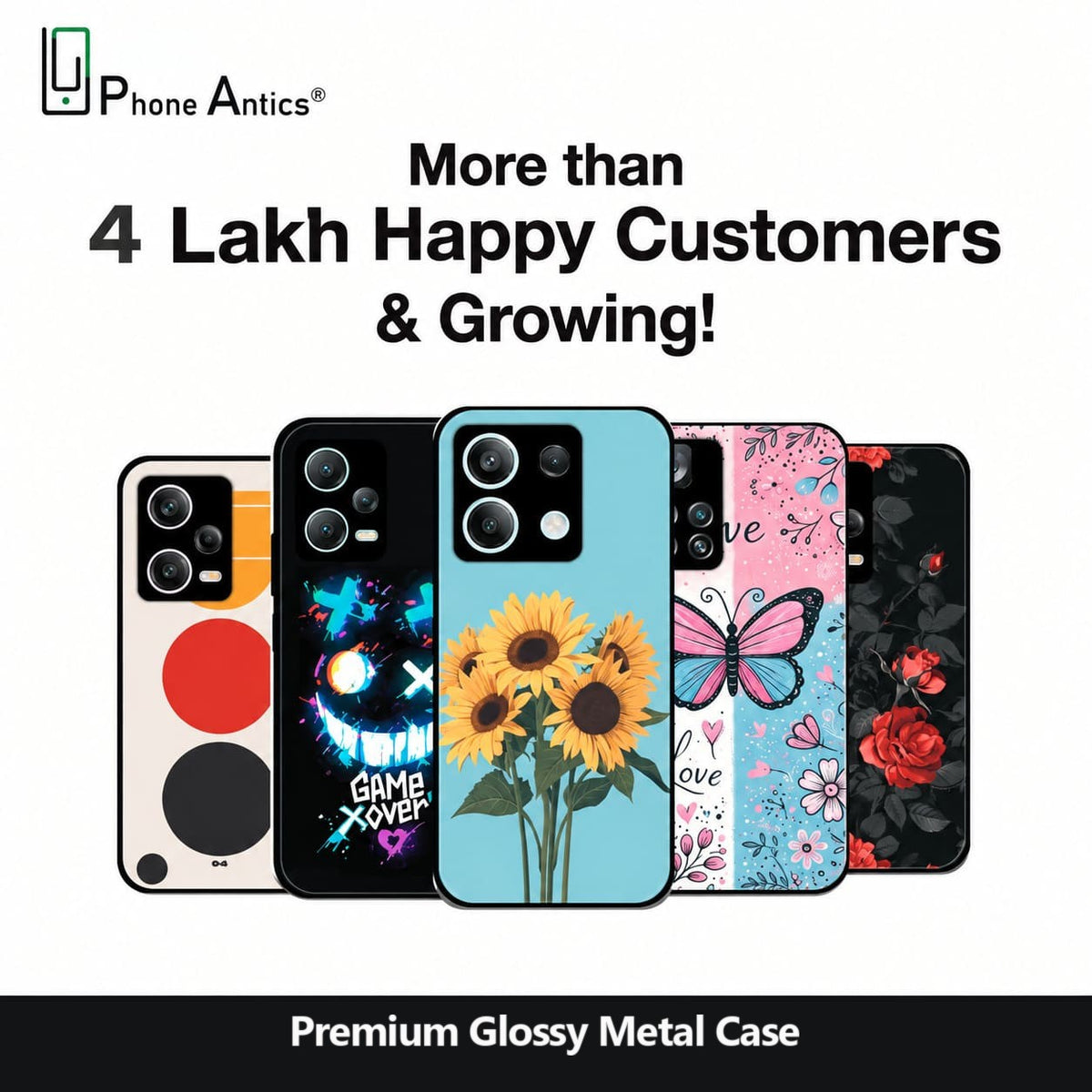 Glossy Metal Silicone Case For Redmi Models