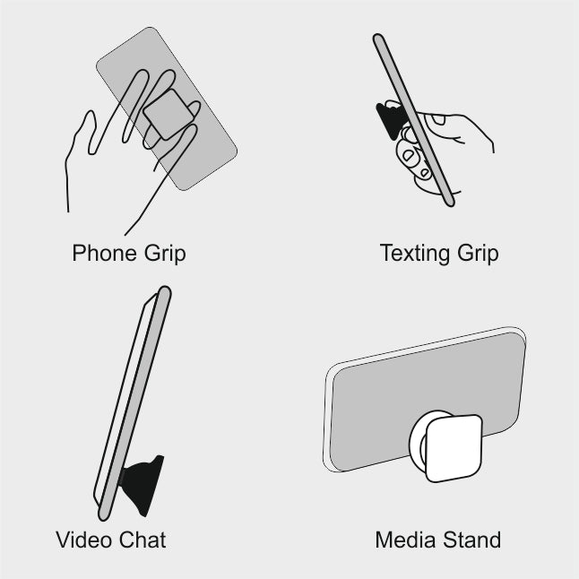 Customize Your Own Square Phone Grip infographic