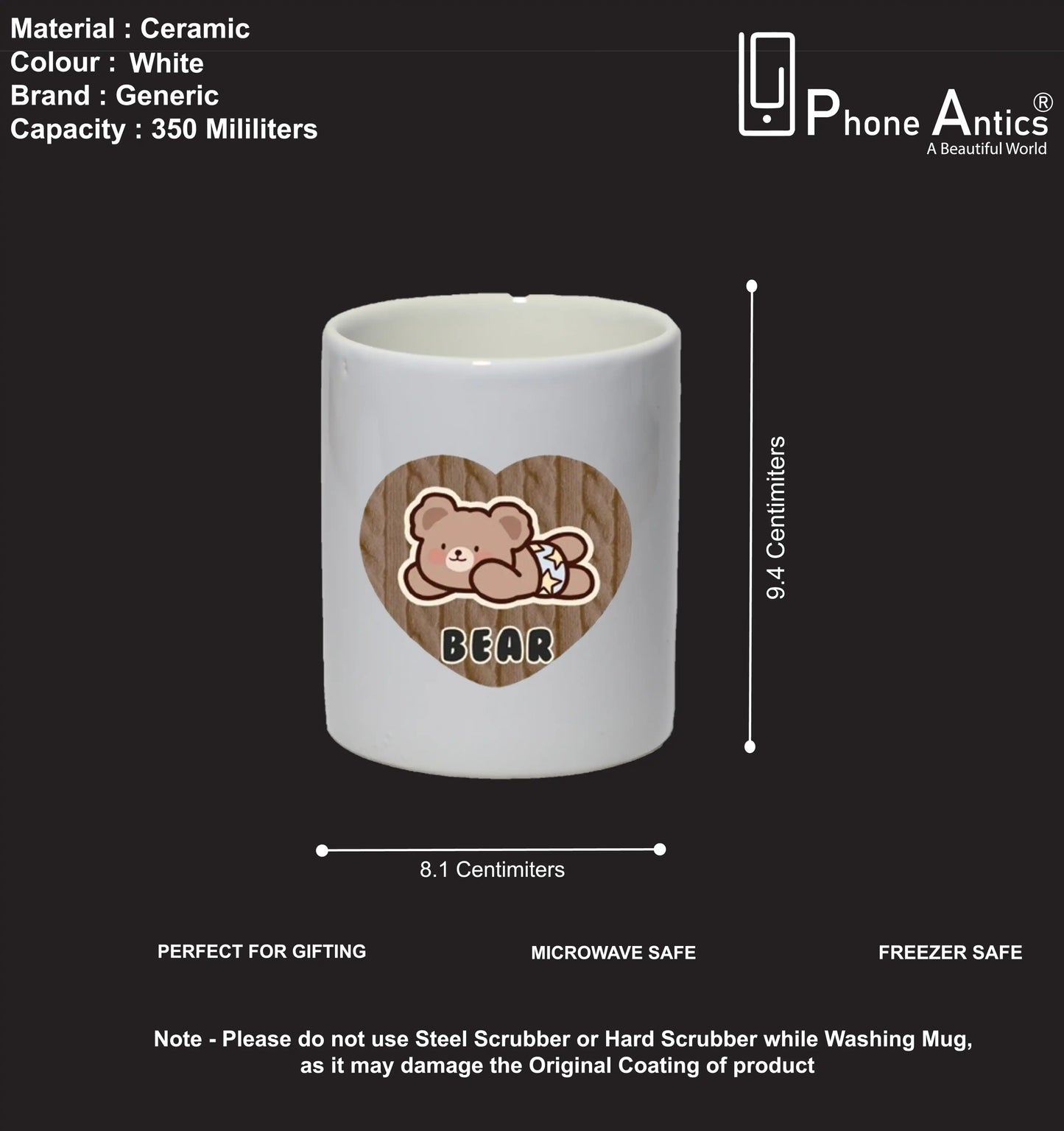 Bear Heart - Mug Infographic