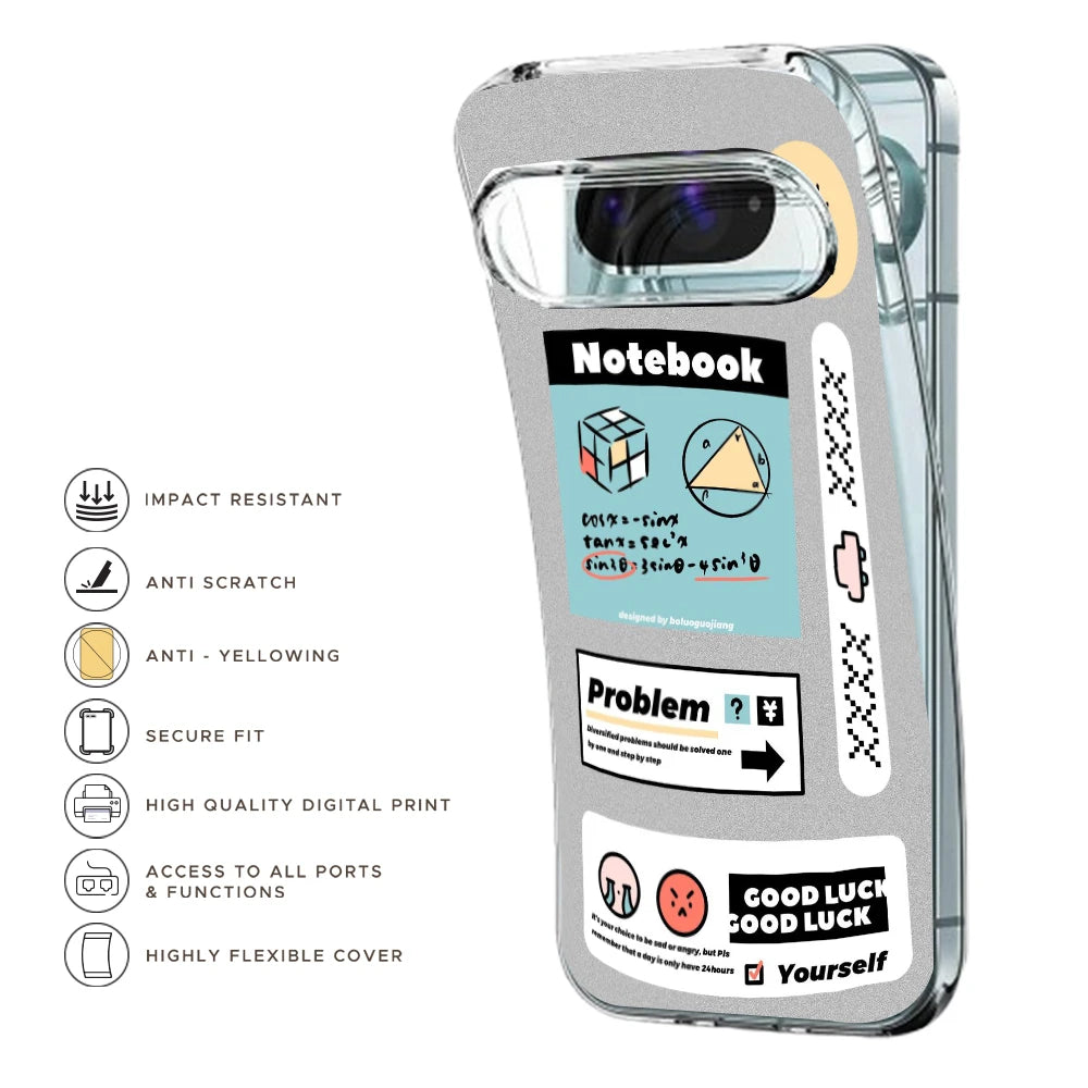 Exam Collage - Printed Silicone Case For Google Pixel Infographic