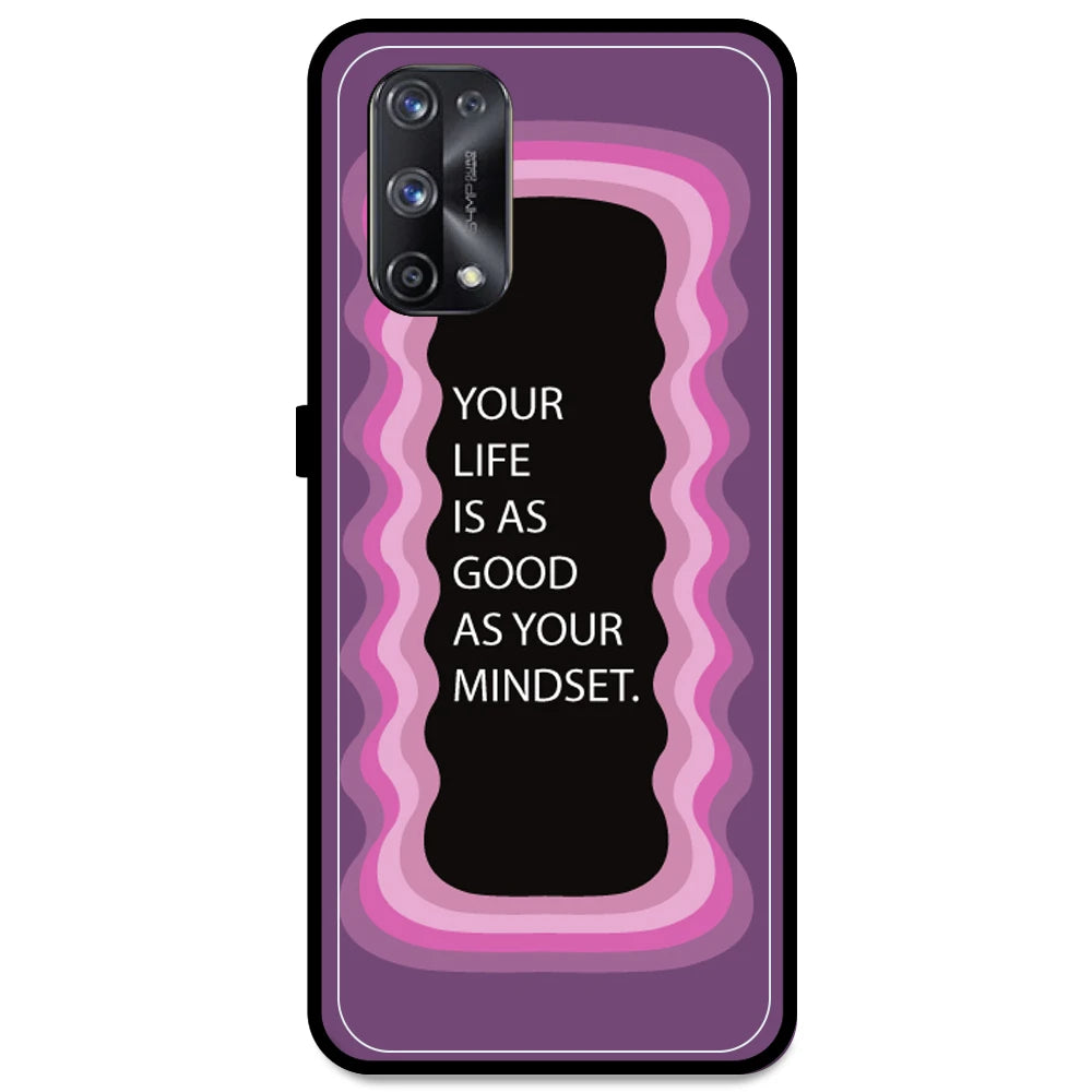 'Your Life Is As Good As Your Mindset' - Pink Armor Case For Realme Models Realme X7 Pro