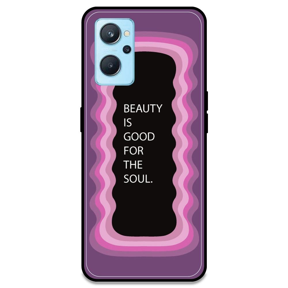 'Beauty Is Good For The Soul' - Pink Armor Case For Realme Models Realme 9i 4G