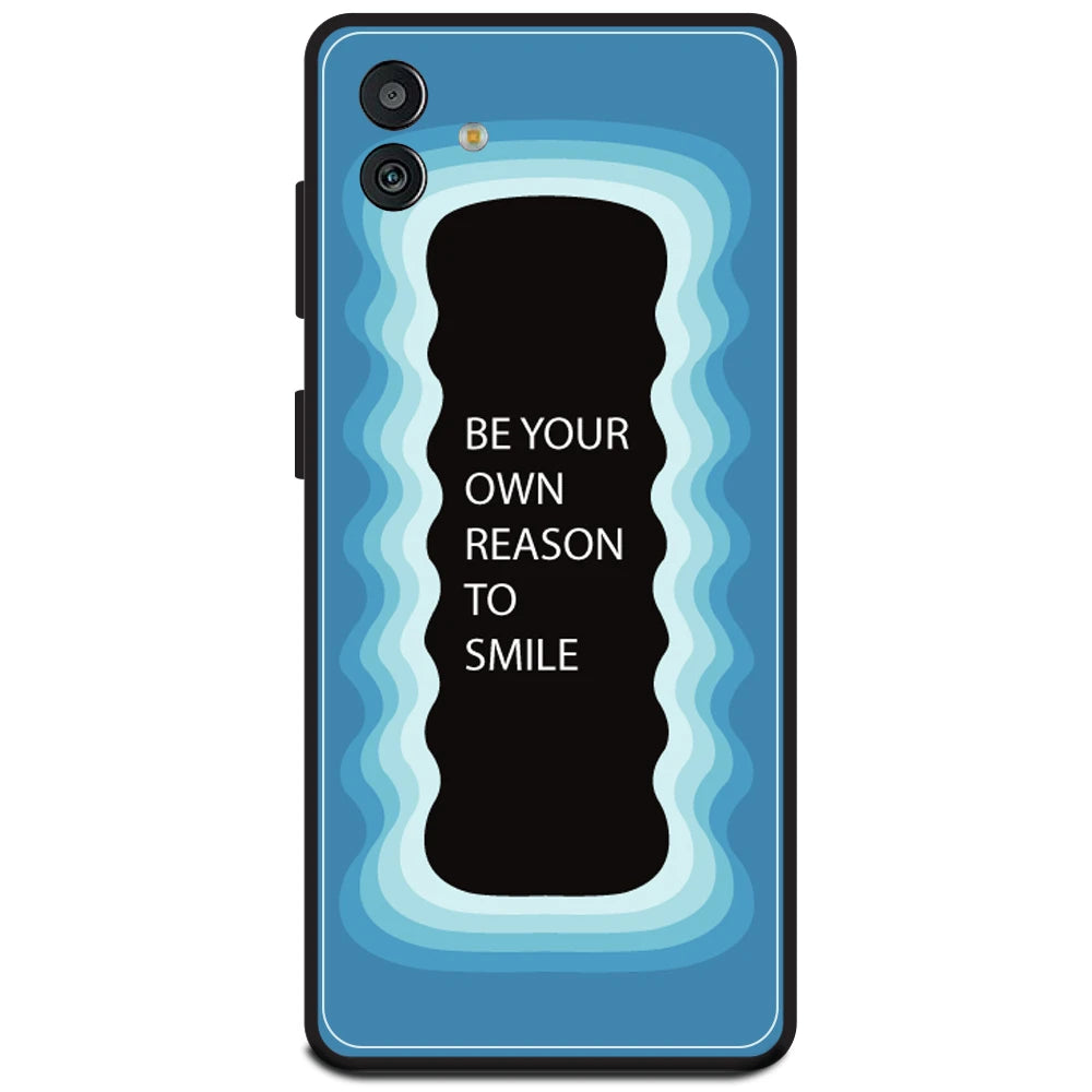 'Be Your Own Reason To Smile' - Blue Armor Case For Samsung Models Samsung M13 5G