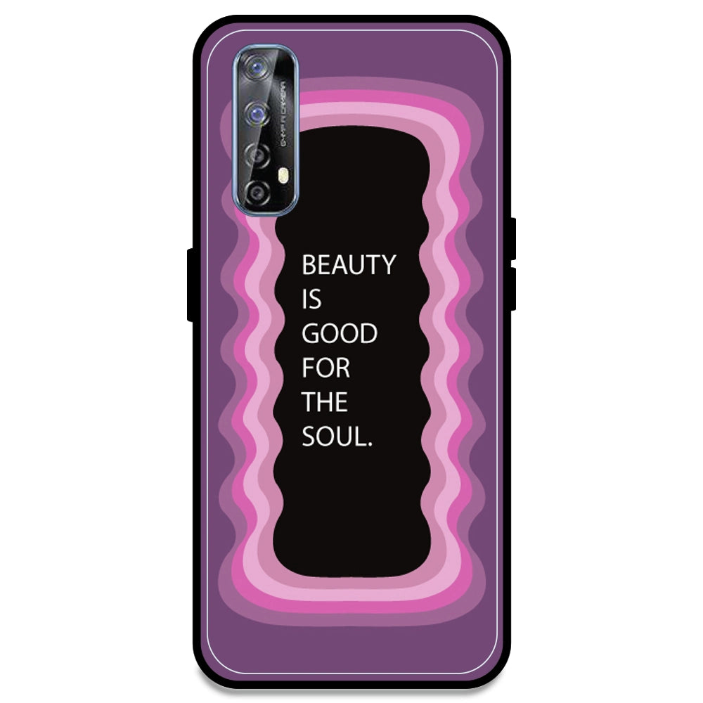 'Beauty Is Good For The Soul' - Pink Armor Case For Realme Models Realme 7