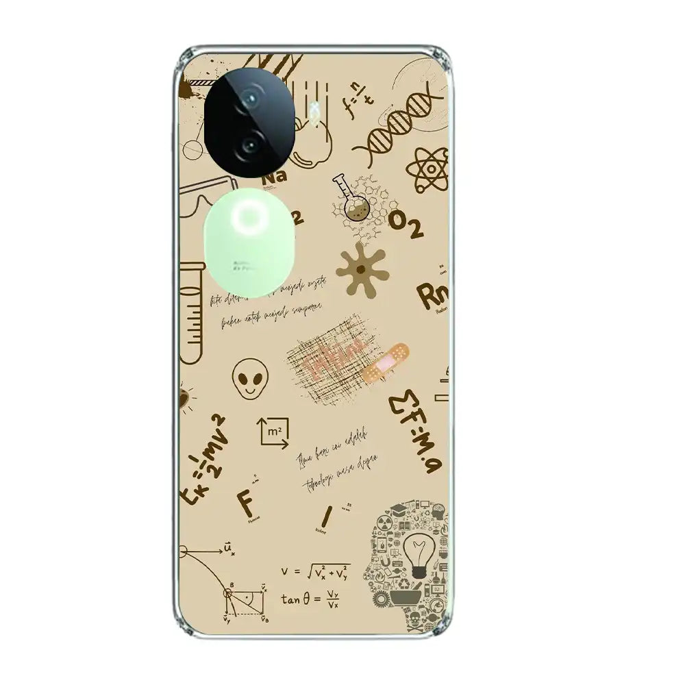 Physics Collage - Printed Silicone Case For IQOO Infographic