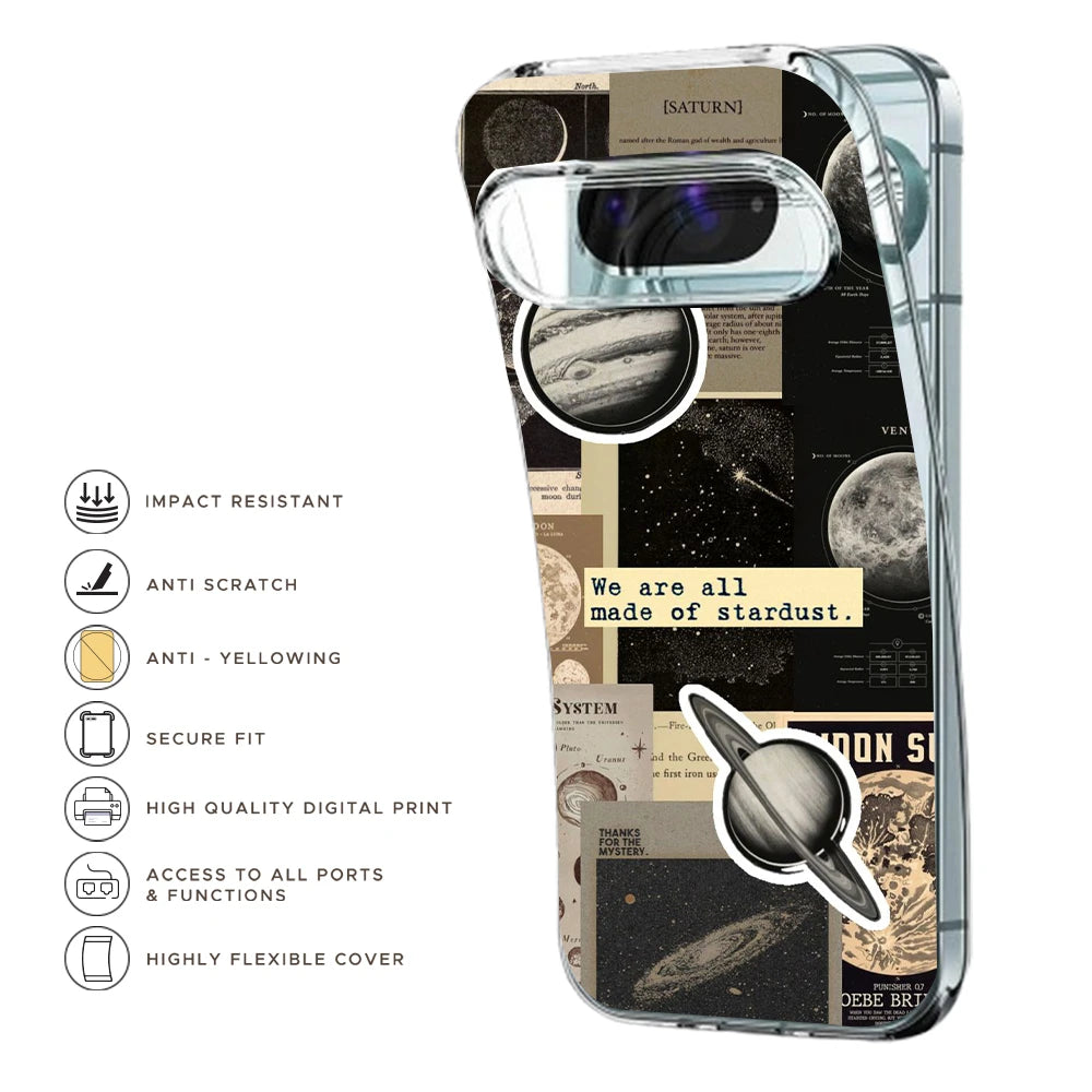 Planets - Printed Silicone Case For Google Pixel Infographic