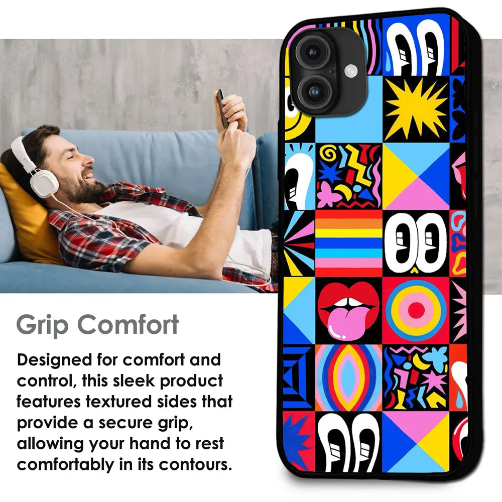 'Funky Fresh - Glossy Metal Silicone Case For Apple iPhone Infographic