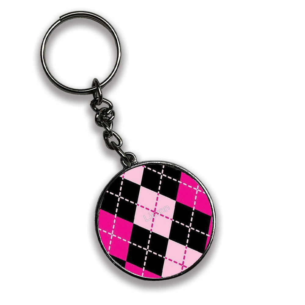 Patterns - A Combo Of 4 Silver Border Keychains