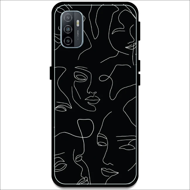 Two Faced - Armor Case For Oppo Models Oppo A53 2020