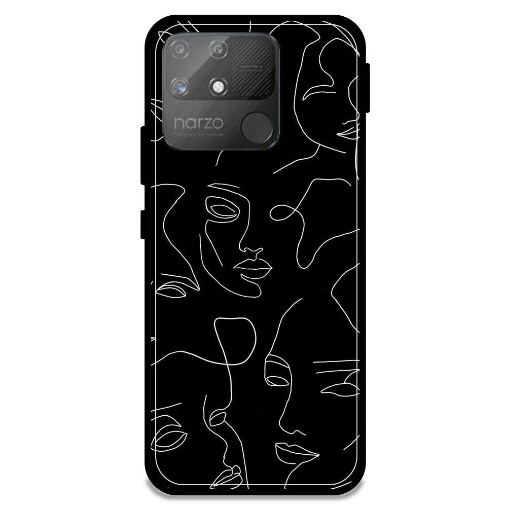 Two Faced - Armor Case For Realme Models Realme Narzo 50A