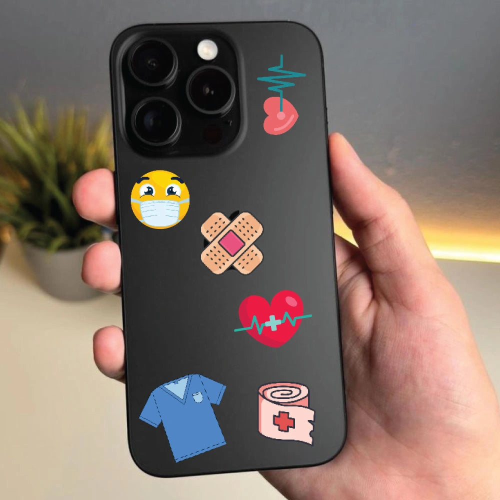 Medical Sticker Bundle – 46 Waterproof Aesthetic Stickers Infographic
