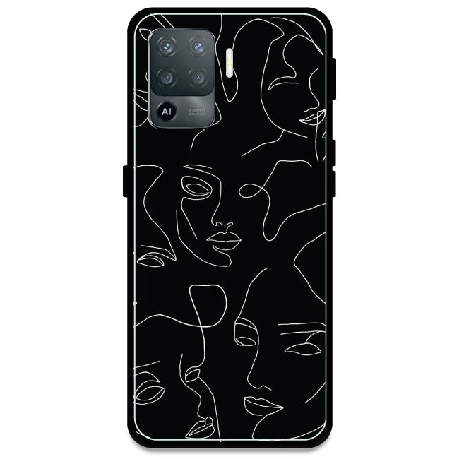 Two Faced - Armor Case For Oppo Models Oppo F19 Pro