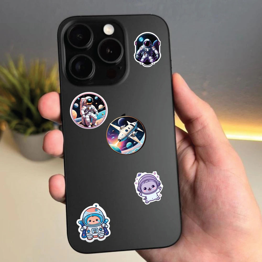 Space Sticker Bundle – 49 Waterproof Aesthetic Stickers Infographic
