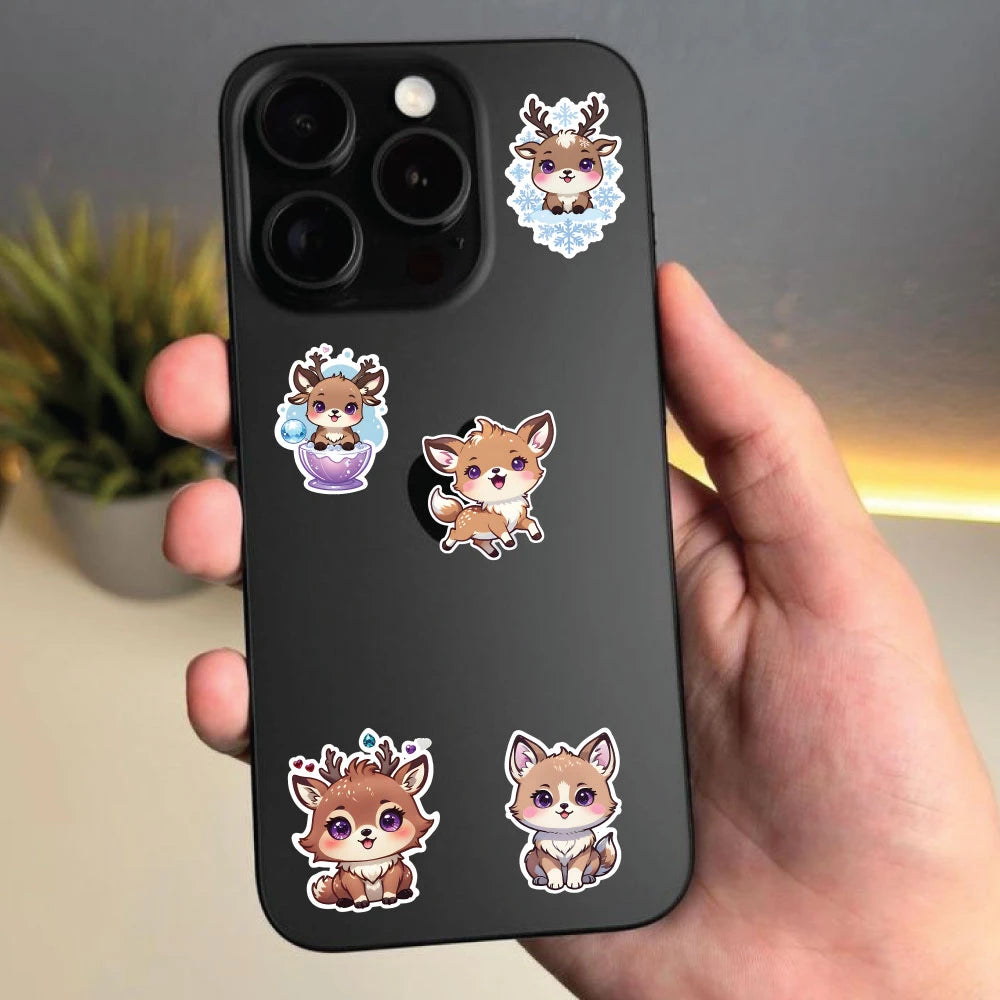 Deer Sticker Bundle – 41 Waterproof Aesthetic Stickers Infographic