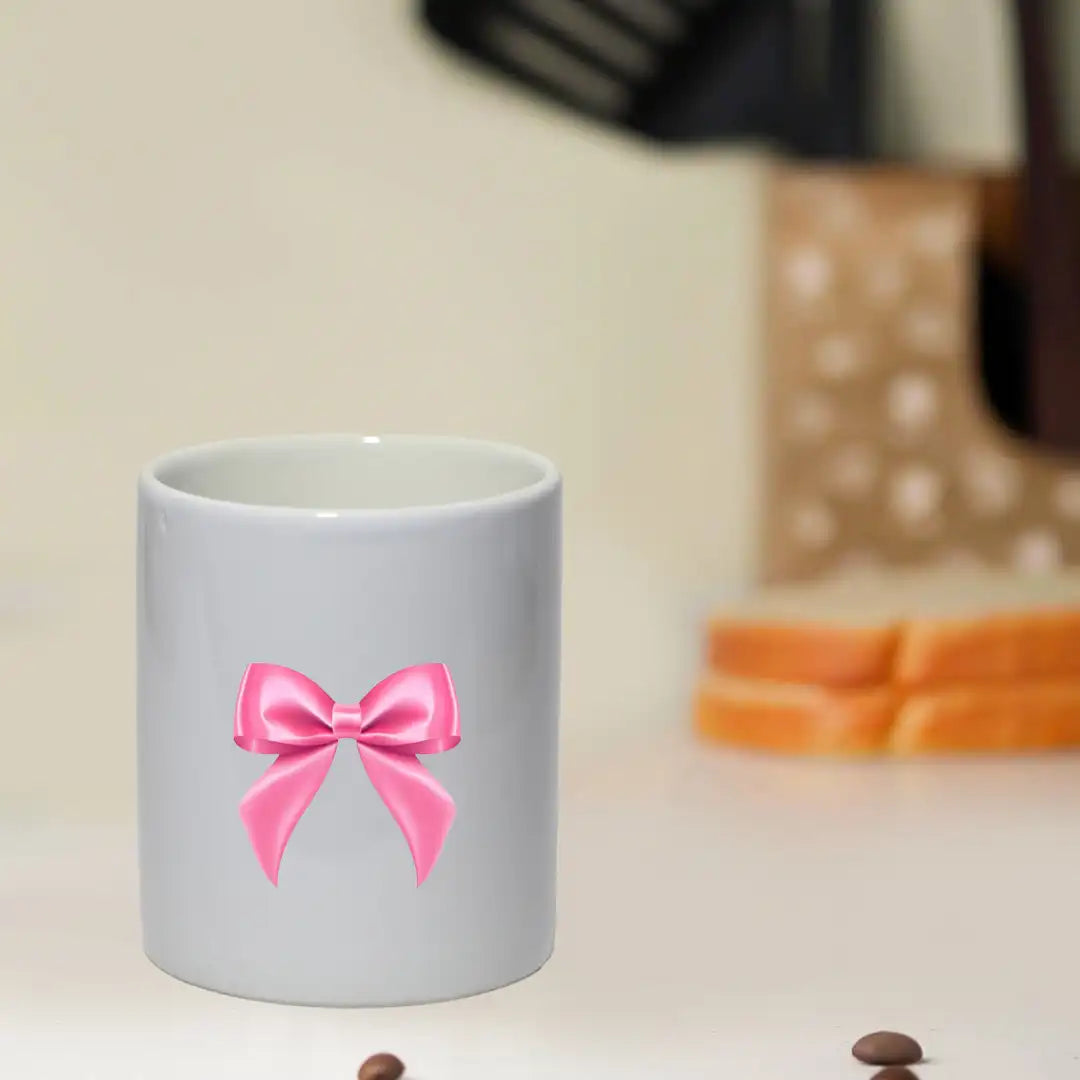 Pink Bow - Mug Infographic