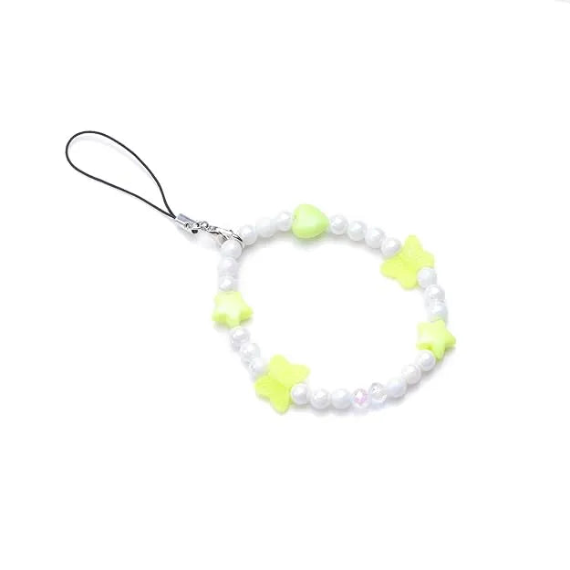 Yellow Pearls mini Round Charms