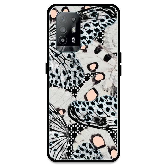 White Butterflies - Armor Case For Oppo Models Oppo A94 5G