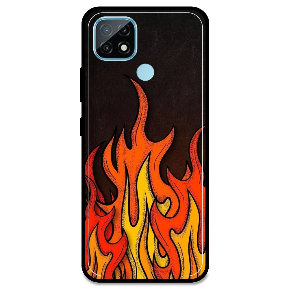 Flames - Armor Case For Realme Models Realme C21 (2021)