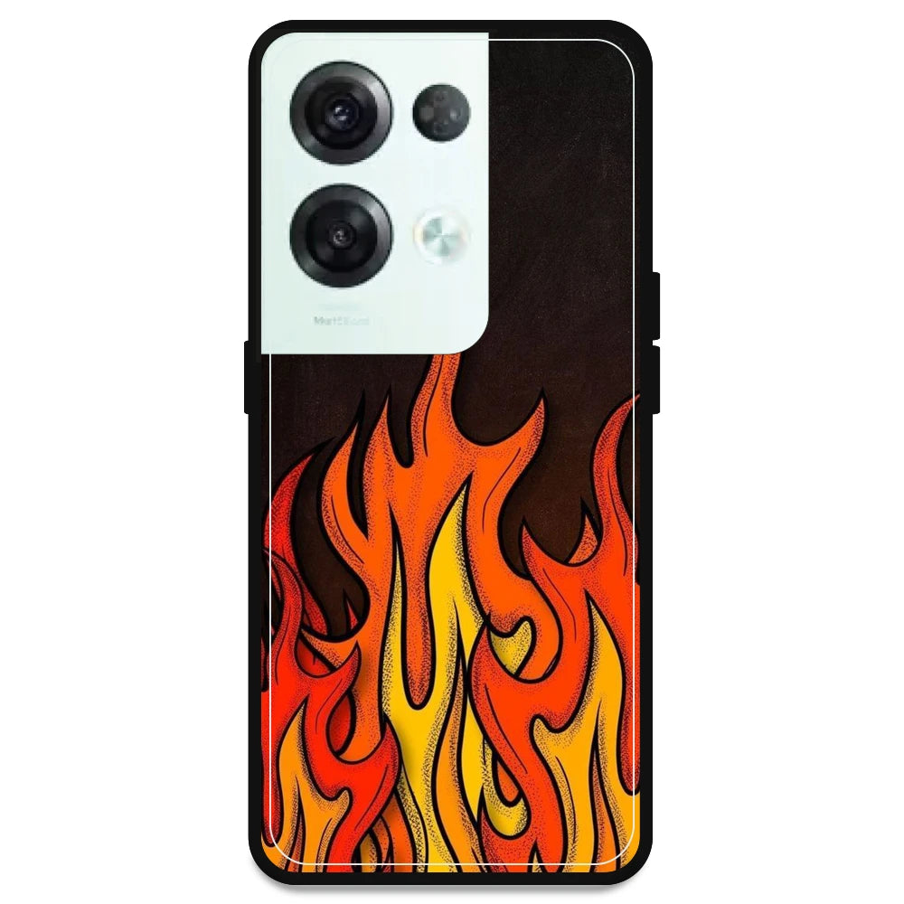 Flames - Armor Case For Oppo Models Oppo Reno 8 Pro 5G