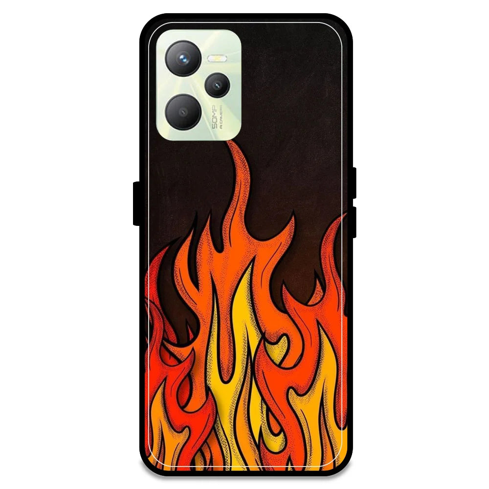 Flames - Armor Case For Realme Models Realme C35