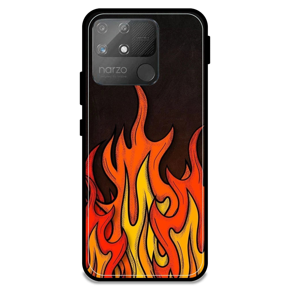 Flames - Armor Case For Realme Models Realme Narzo 50A