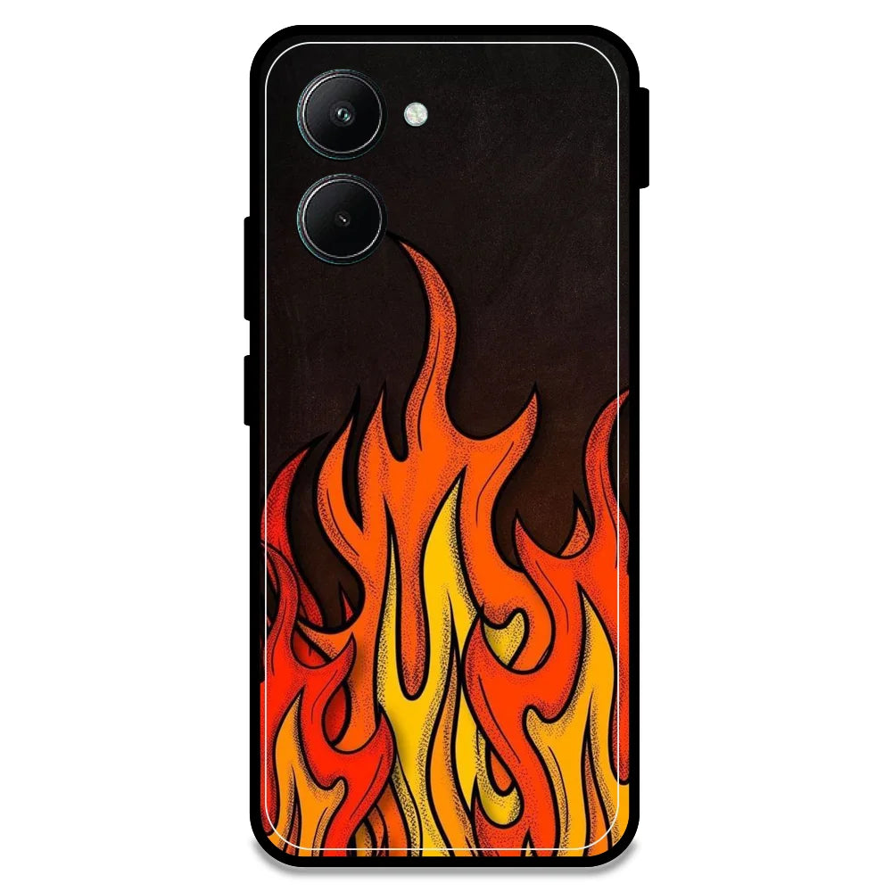 Flames - Armor Case For Realme Models Realme C33