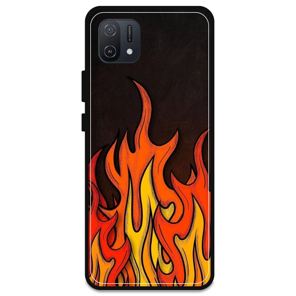 Flames - Armor Case For Oppo Models Oppo A16K
