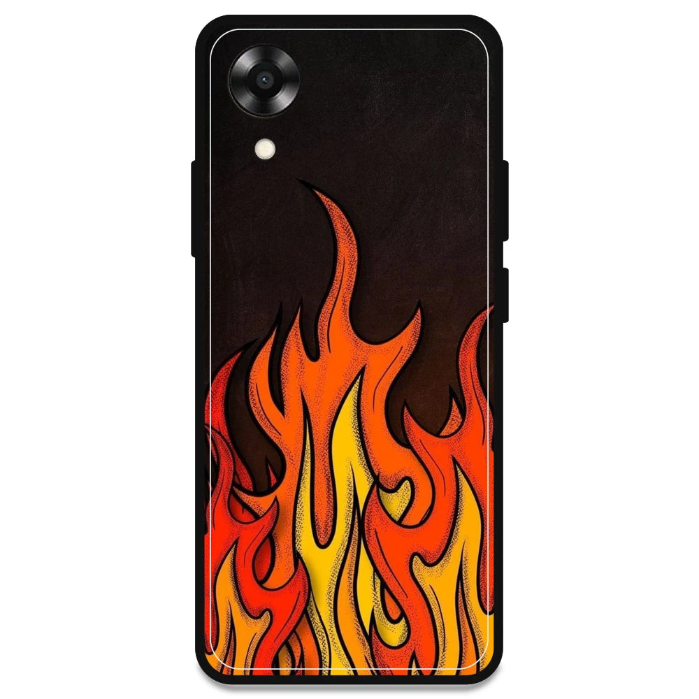 Flames - Armor Case For Oppo Models Oppo A17K