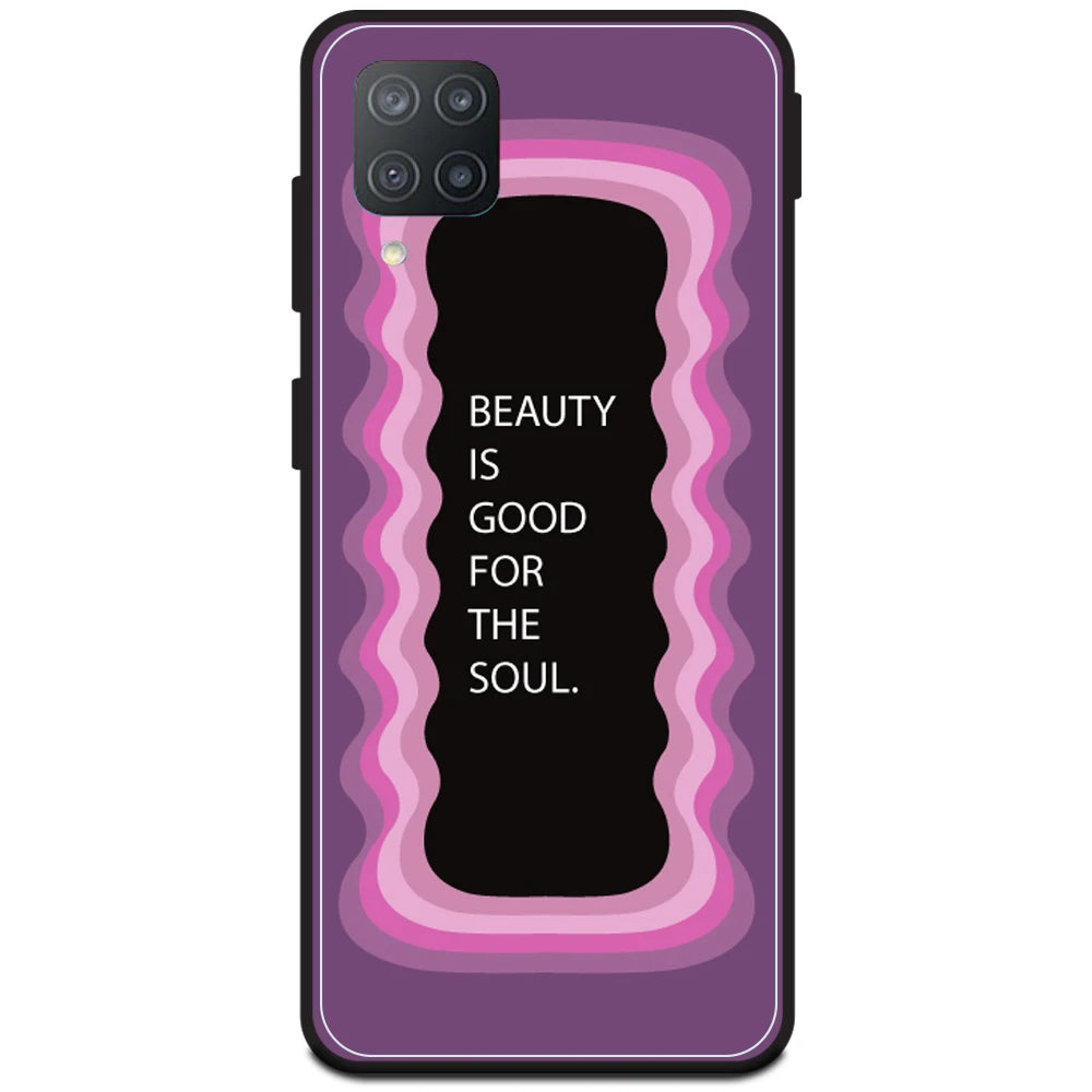 'Beauty Is Good For The Soul' - Pink Armor Case For Samsung Models Samsung M12