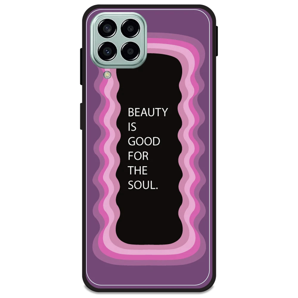 'Beauty Is Good For The Soul' - Pink Armor Case For Samsung Models Samsung M33 5G